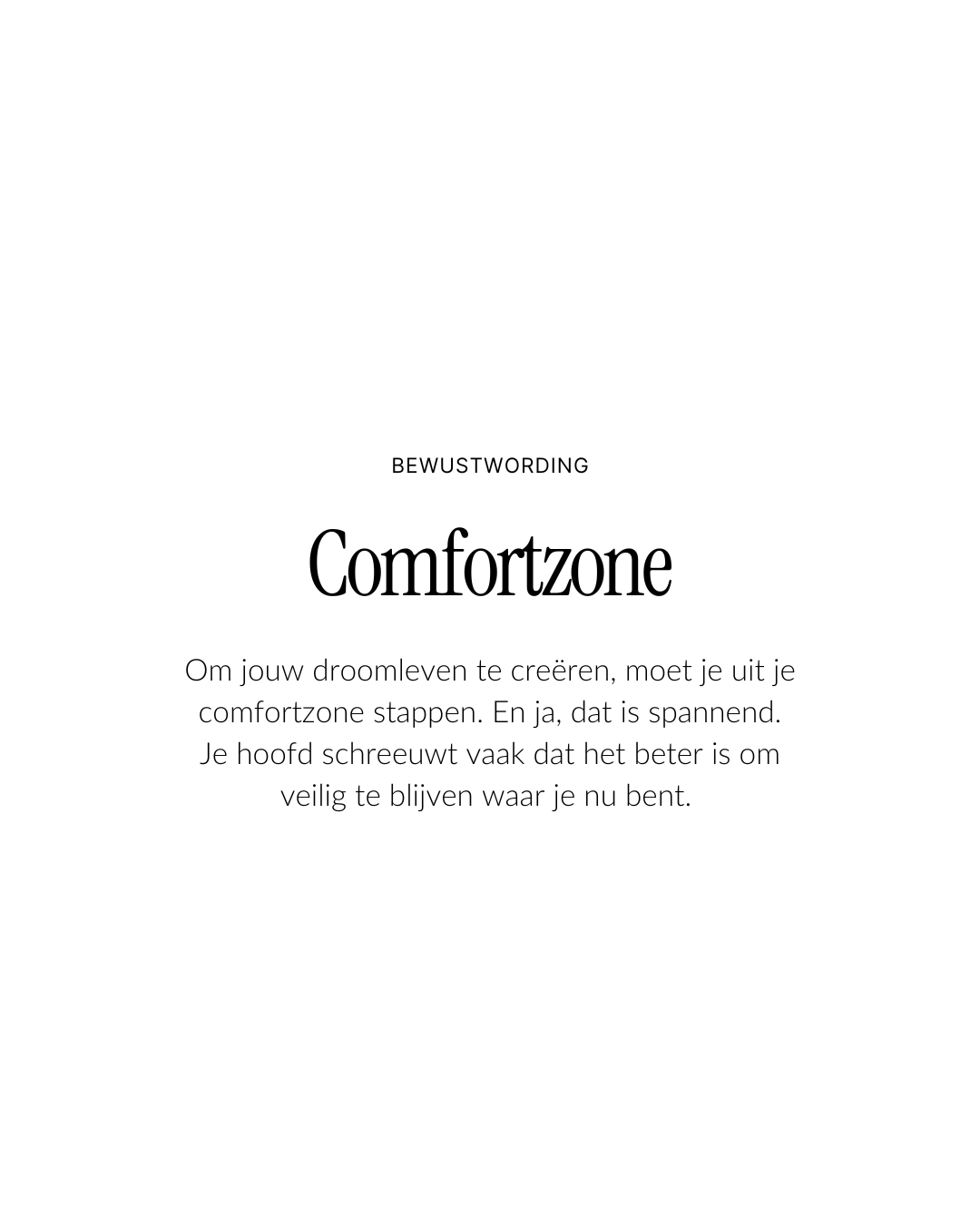 Jouw droomleven begint buiten je comfortzone