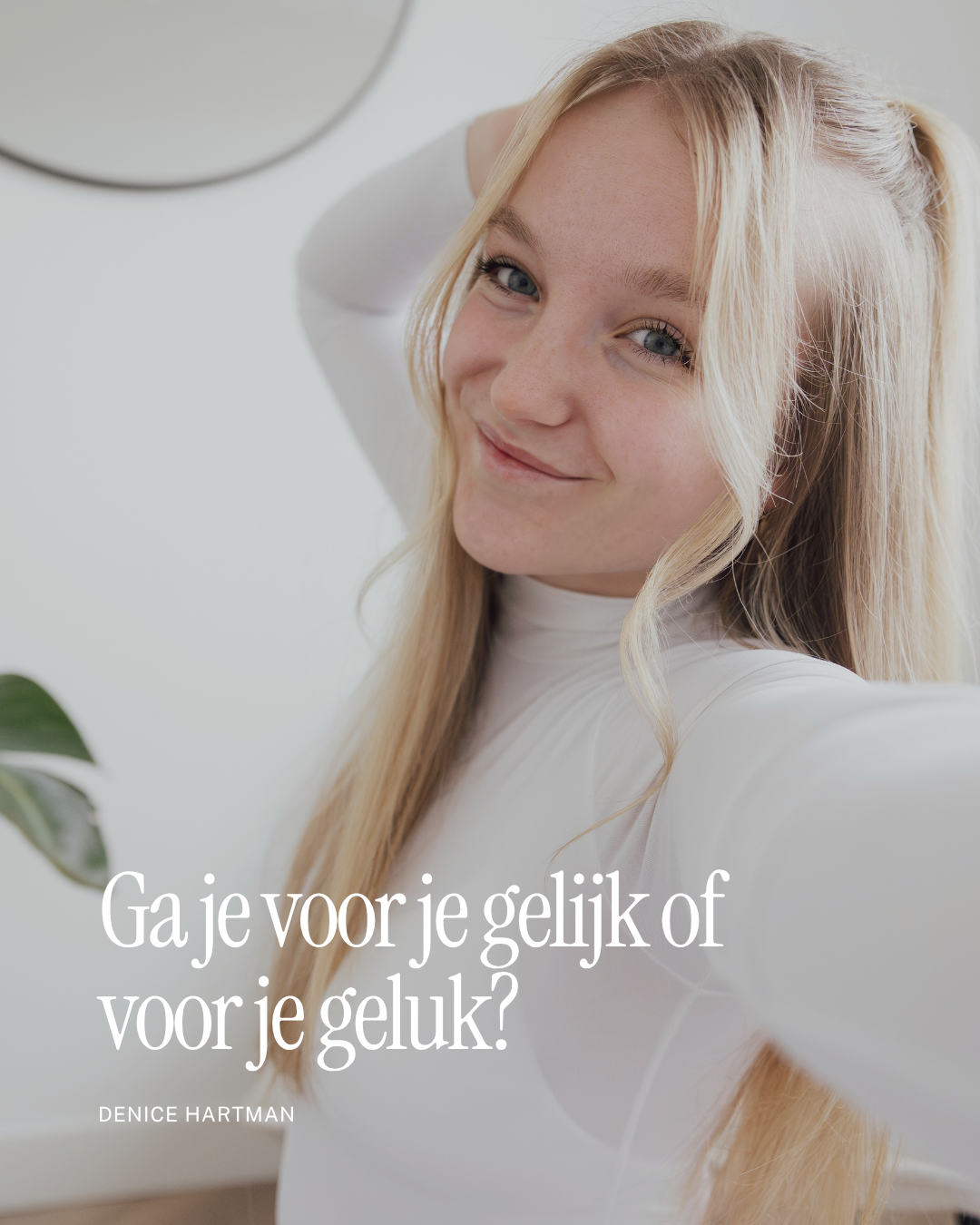 Ga je voor je gelijk, of voor je geluk?