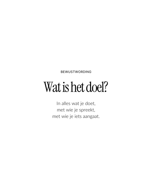 Wat is het doel?