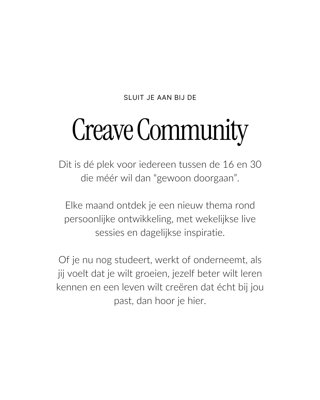 De Creave Community